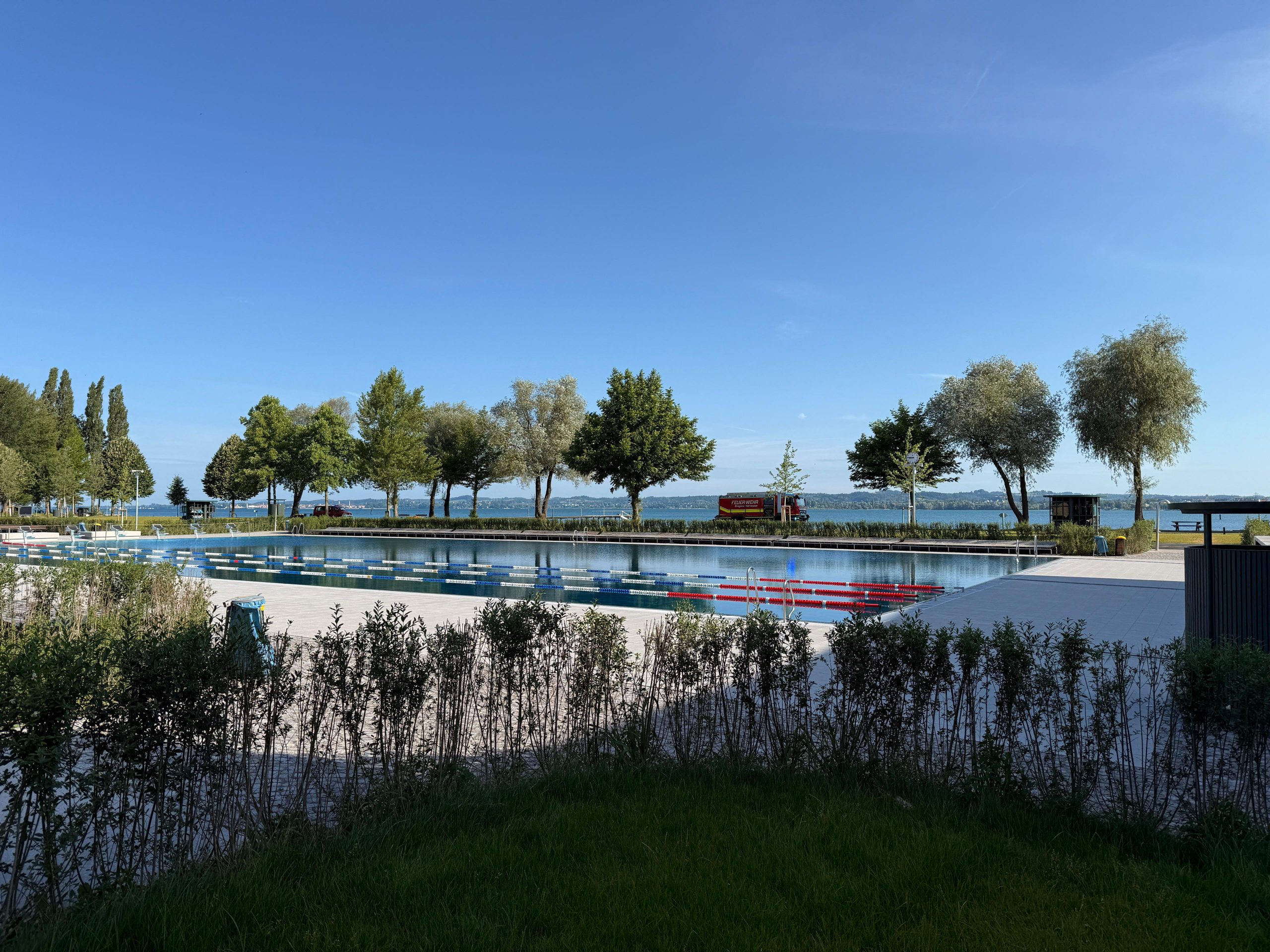 Chlorhasaustritt im Bregenzer Strandbad