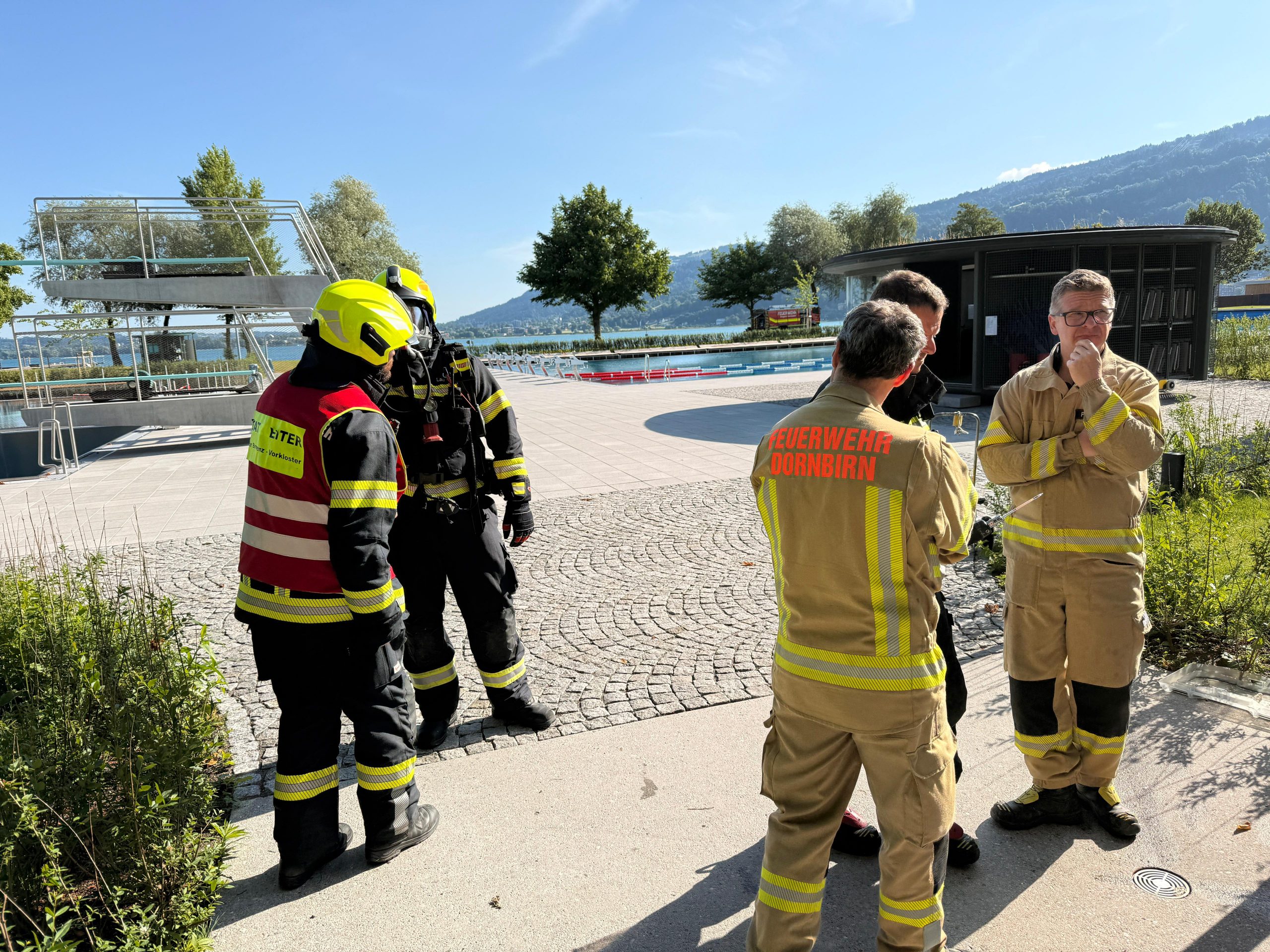 Chlorhasaustritt im Bregenzer Strandbad