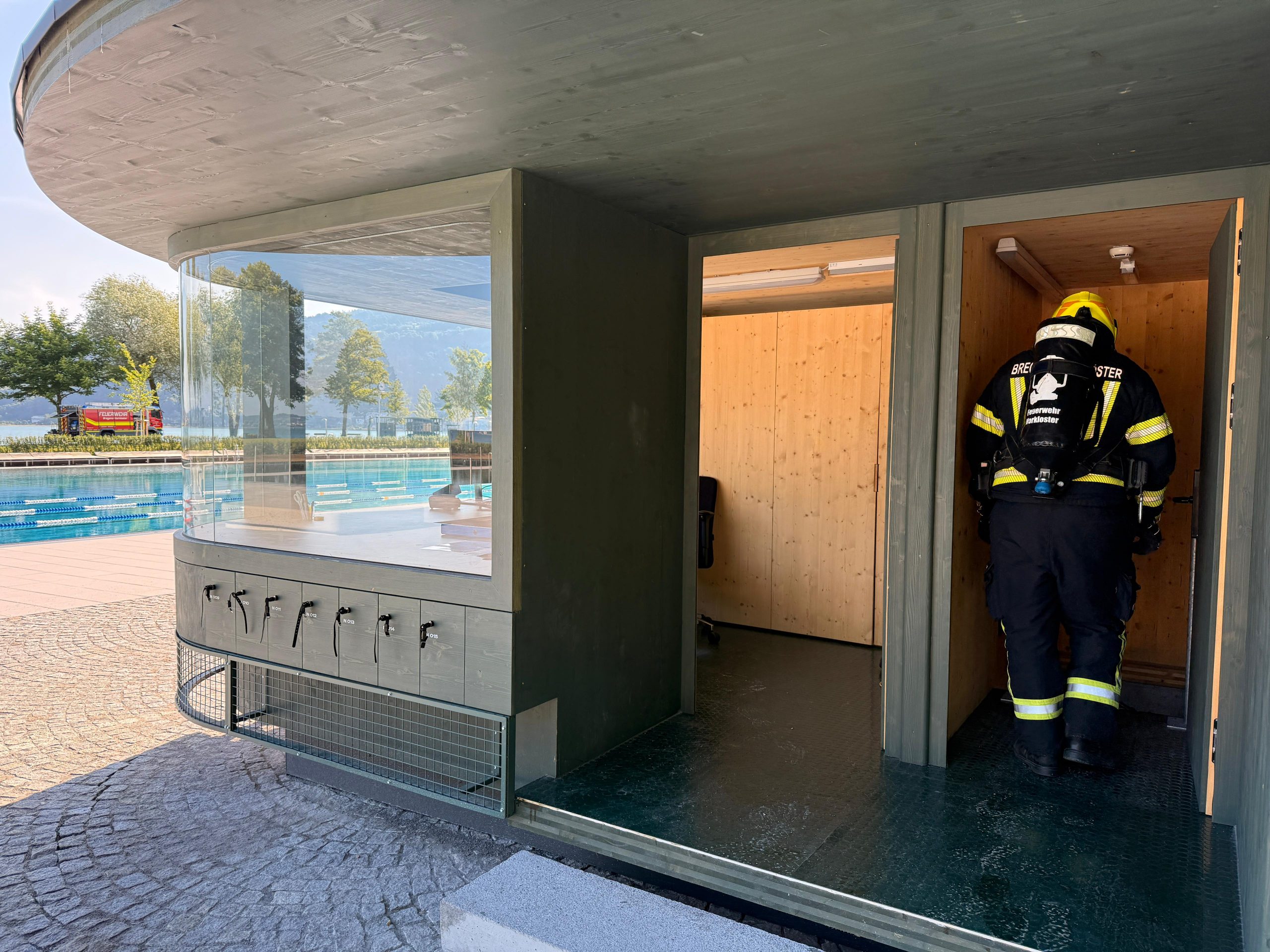 Chlorhasaustritt im Bregenzer Strandbad