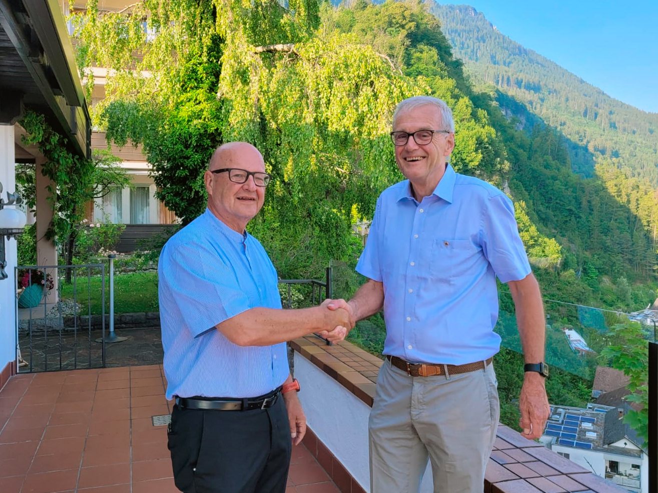 Past-Präsident Gerhard Krump und Neo-Präsident Dr. Gernot Sackl