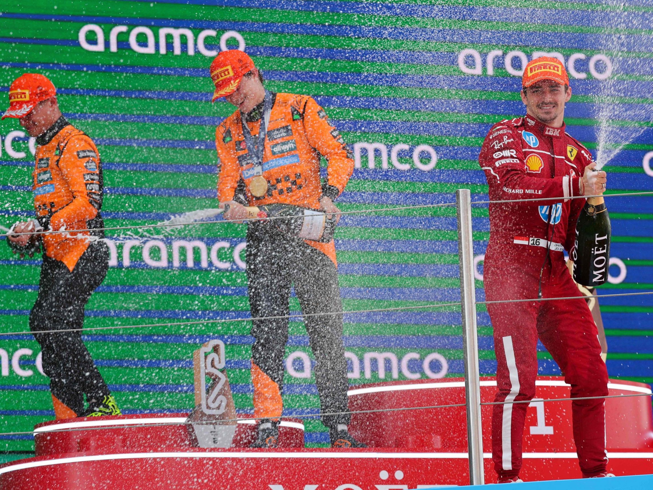 Nächster Sieg für Oscar Piastri (m.) im McLaren. Nächster Sieg für Oscar Piastri (m.) im McLaren.