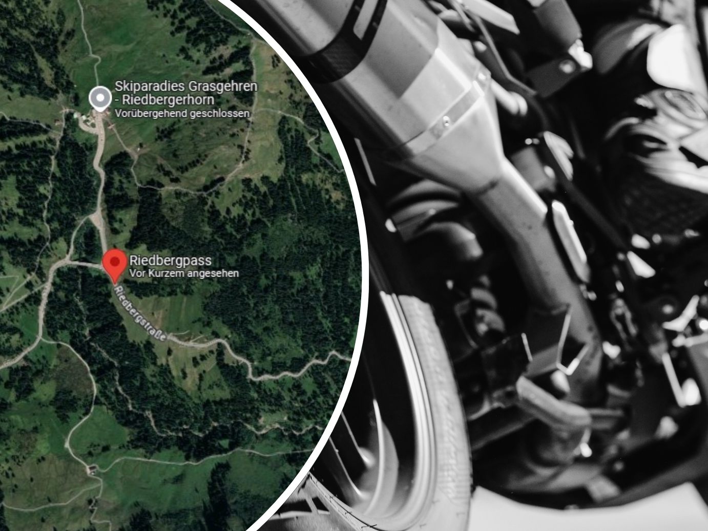 Der Riedbergpass ist eine äußerst beliebte Strecke bei Motorradfahrern.