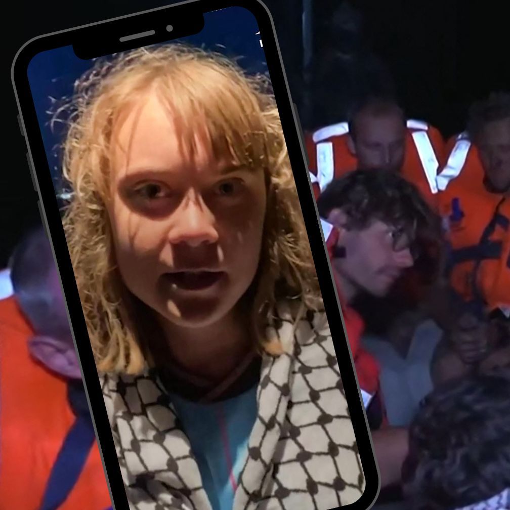 Das Aktivistenboot mit Greta Thunberg an Bord wurde von der Israelischen Armee aufgegriffen.