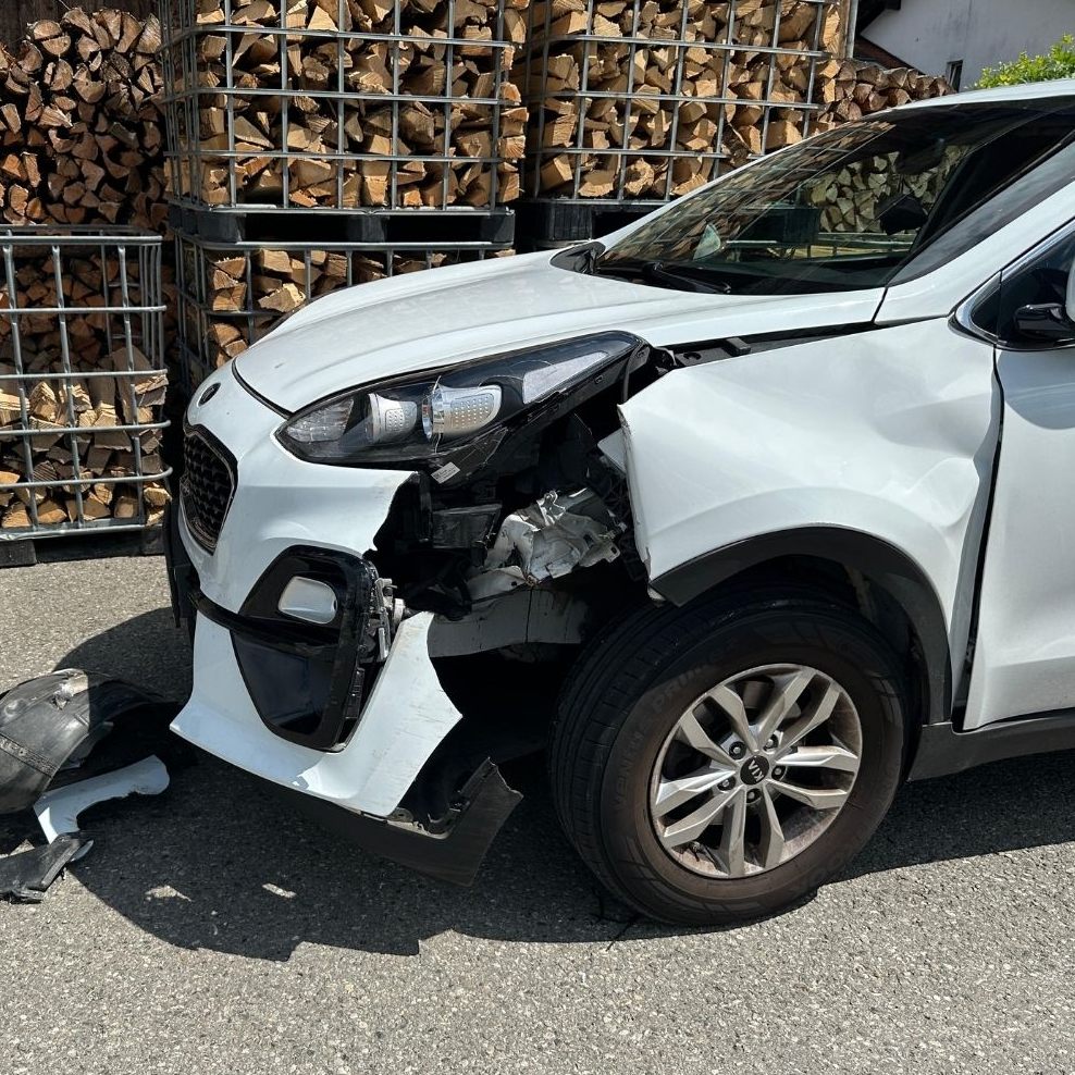 Unfall in Feldkirch Gisingen.