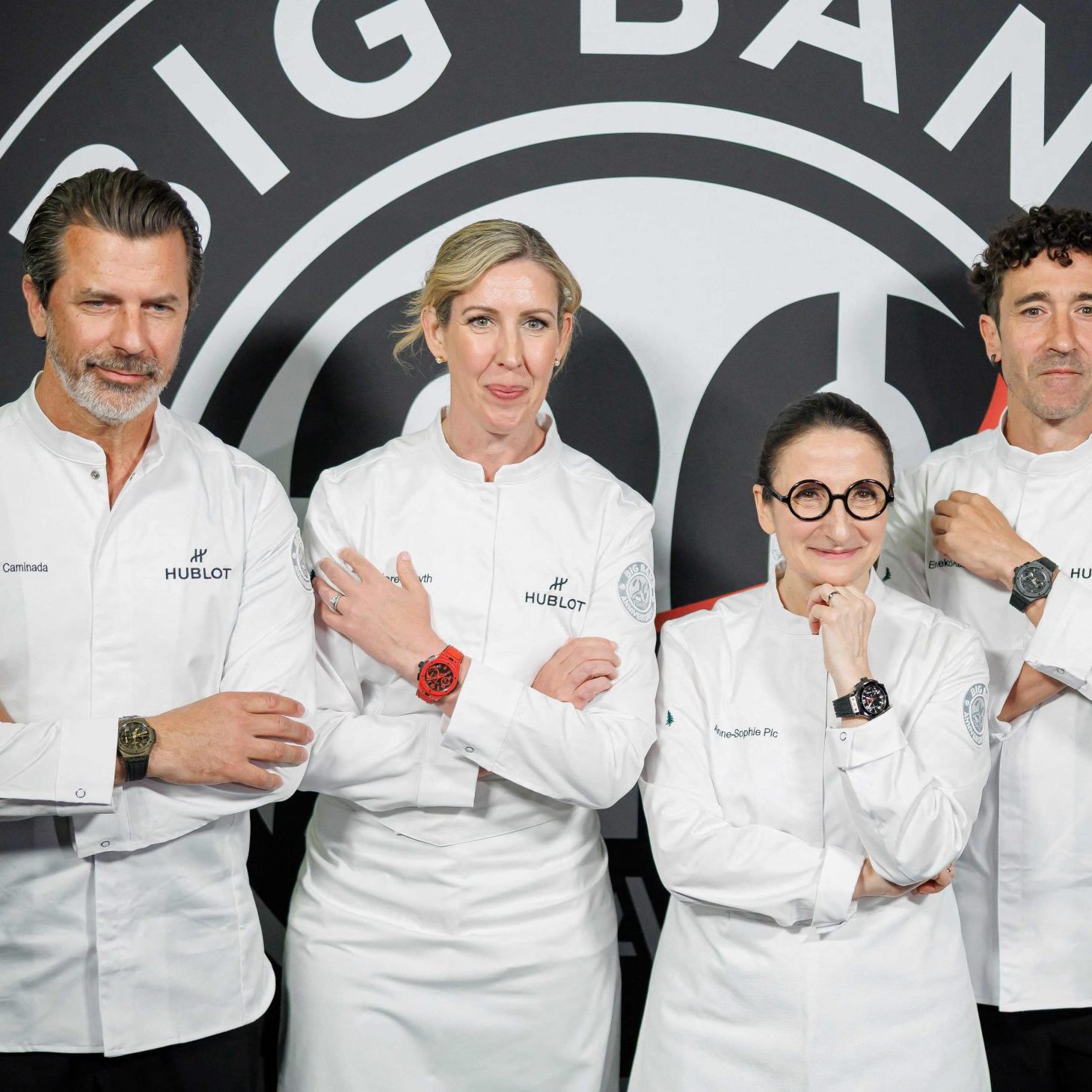 Ganz links: Andreas Caminada bei einem Event des Schweizer Uhrenherstellers Hublot.