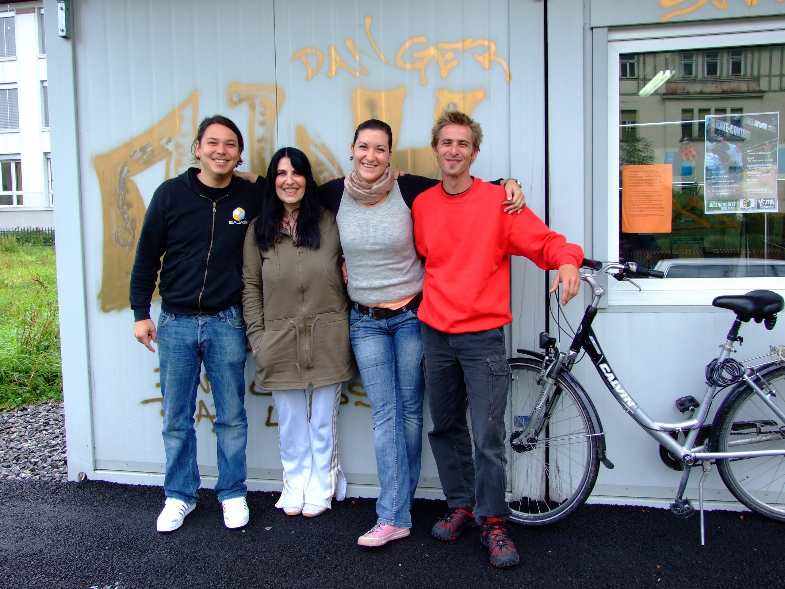 v. l. Kiyoshi, Judith, Hilal, Nino (Foto: OJAH)