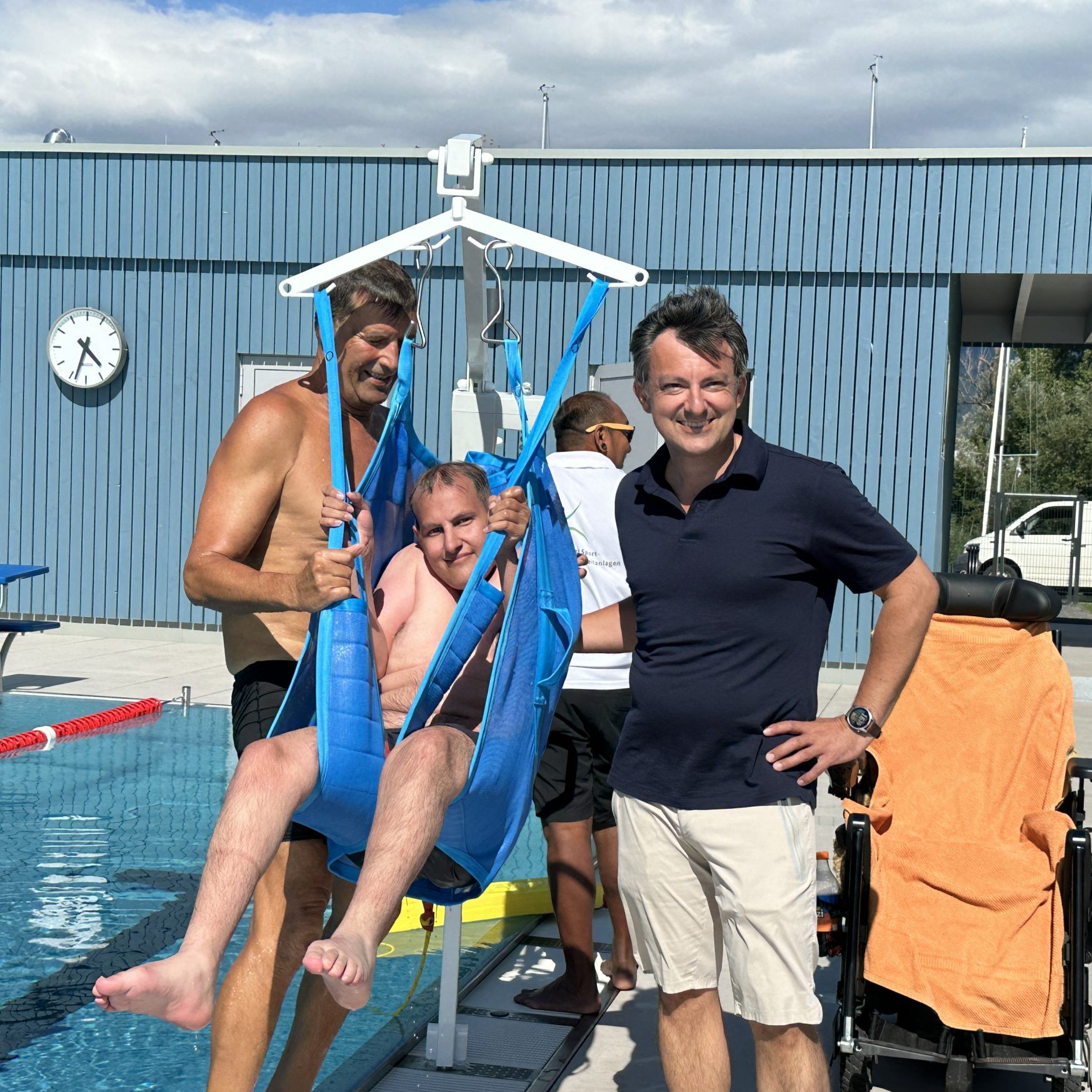 Im Strandbad Hard gibt es einen neuen Badelift.