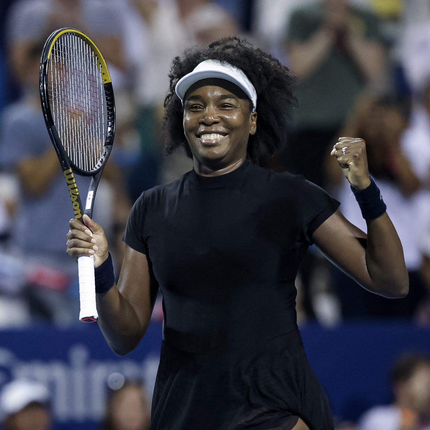 Venus Williams gewinnt als zweitälteste Frau der Welt.