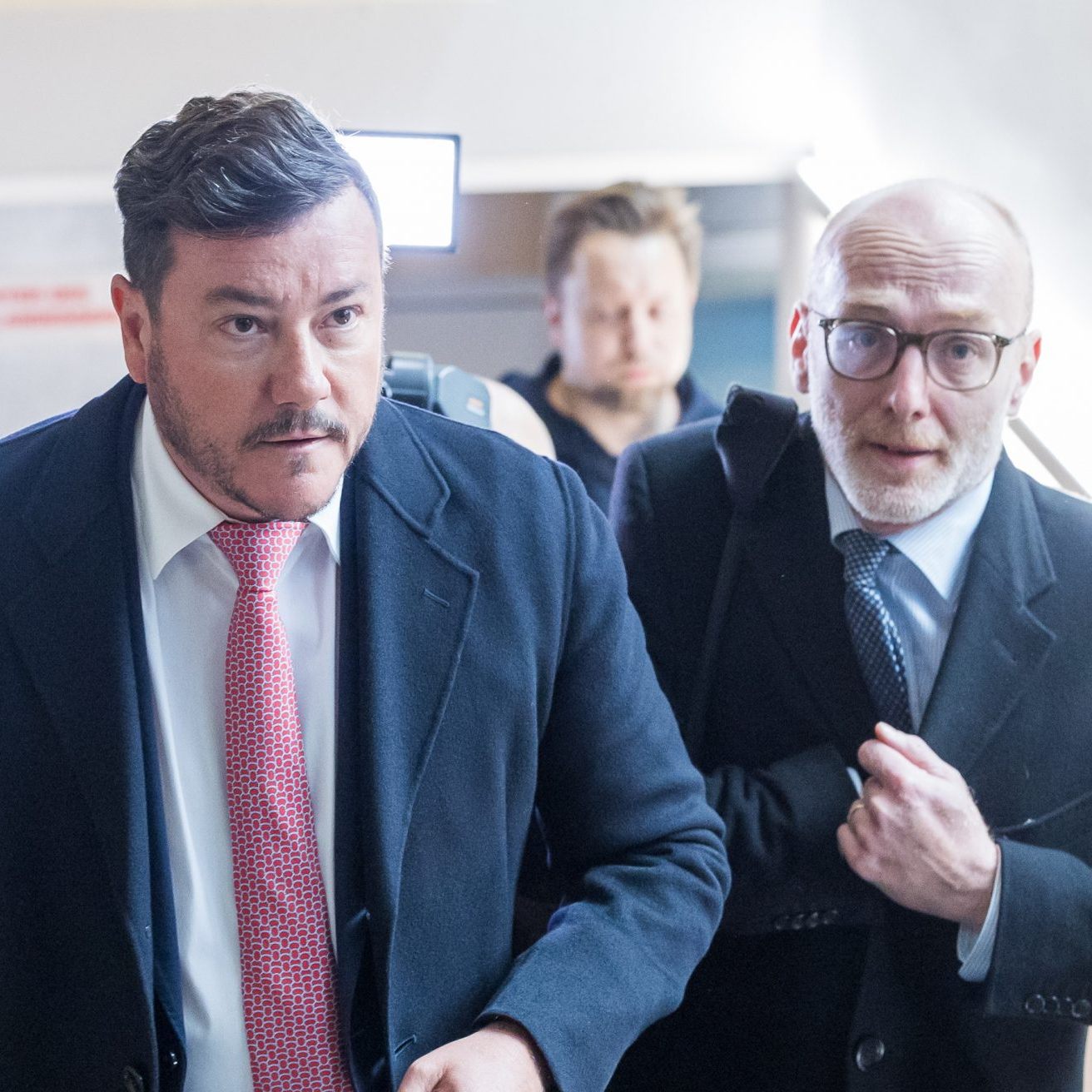 René Benko und sein Anwalt Georg Eckert.