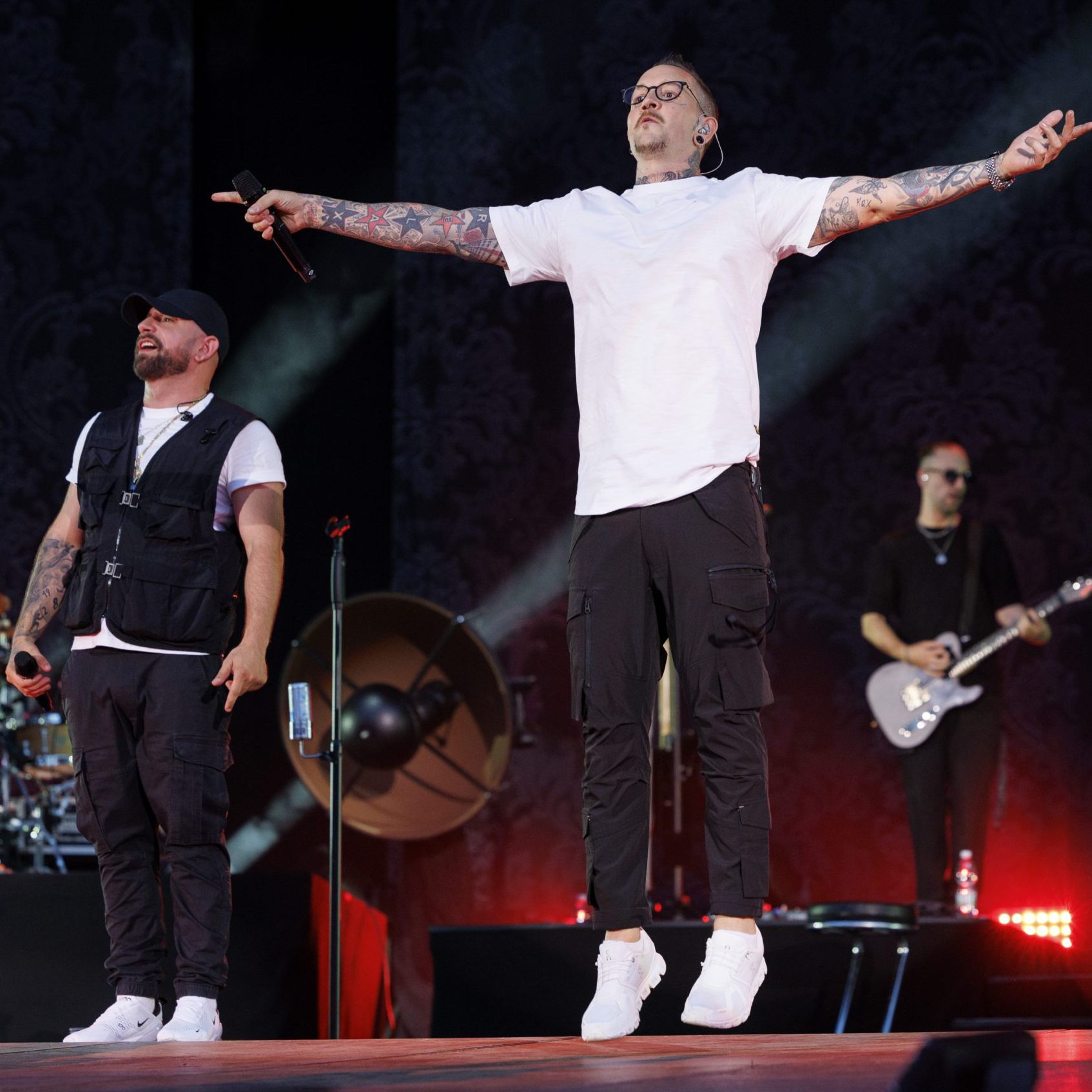 Seiler und Speer im Wiener Ernst-Happel-Stadion.