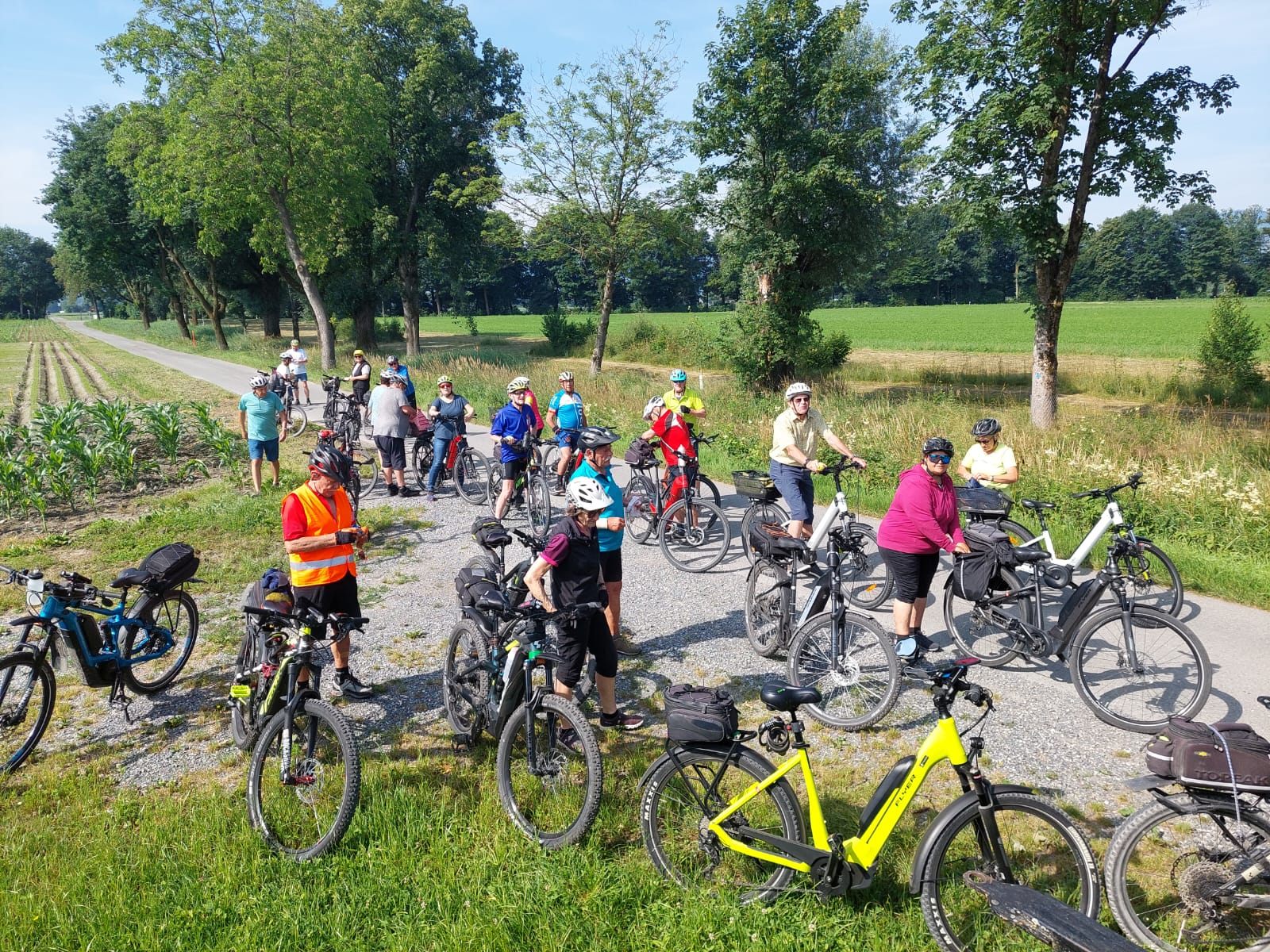 Einen Tag lang radelten die Mitglieder der Seniorenrunde Rankweil.