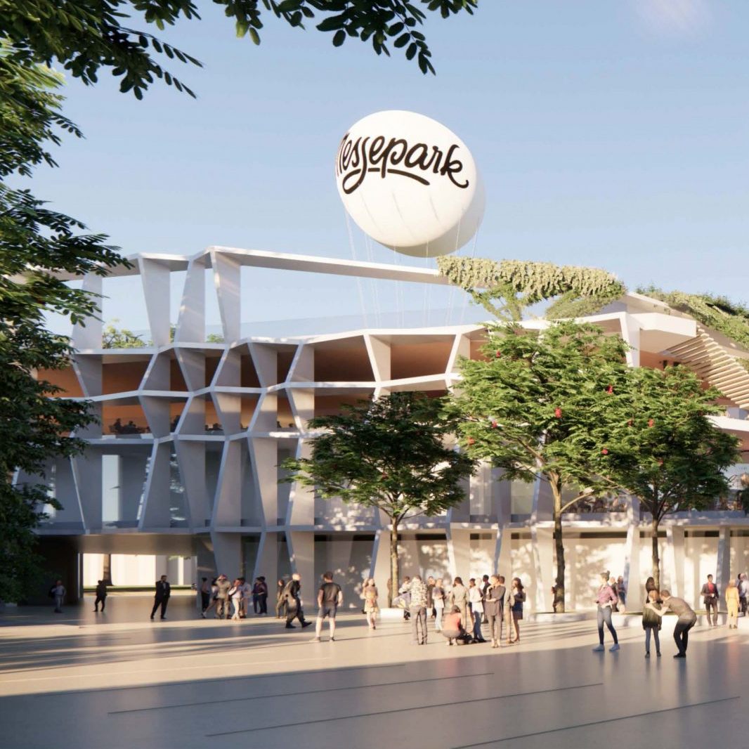 Der Messepark der Zukunft – und schon heute genau unter der Lupe.