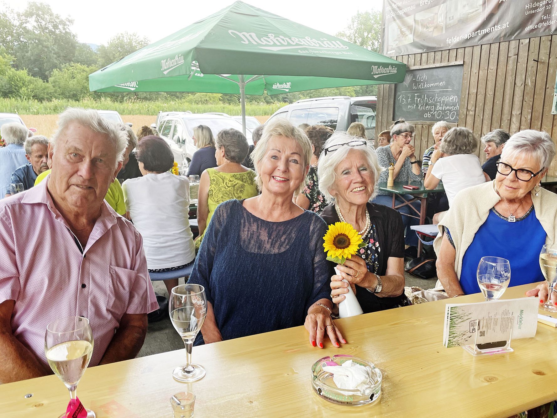 Gute Stimmung beim Sommerfest der Ortsgruppe Dornbirn vom Verein Vorarlberg 50plus