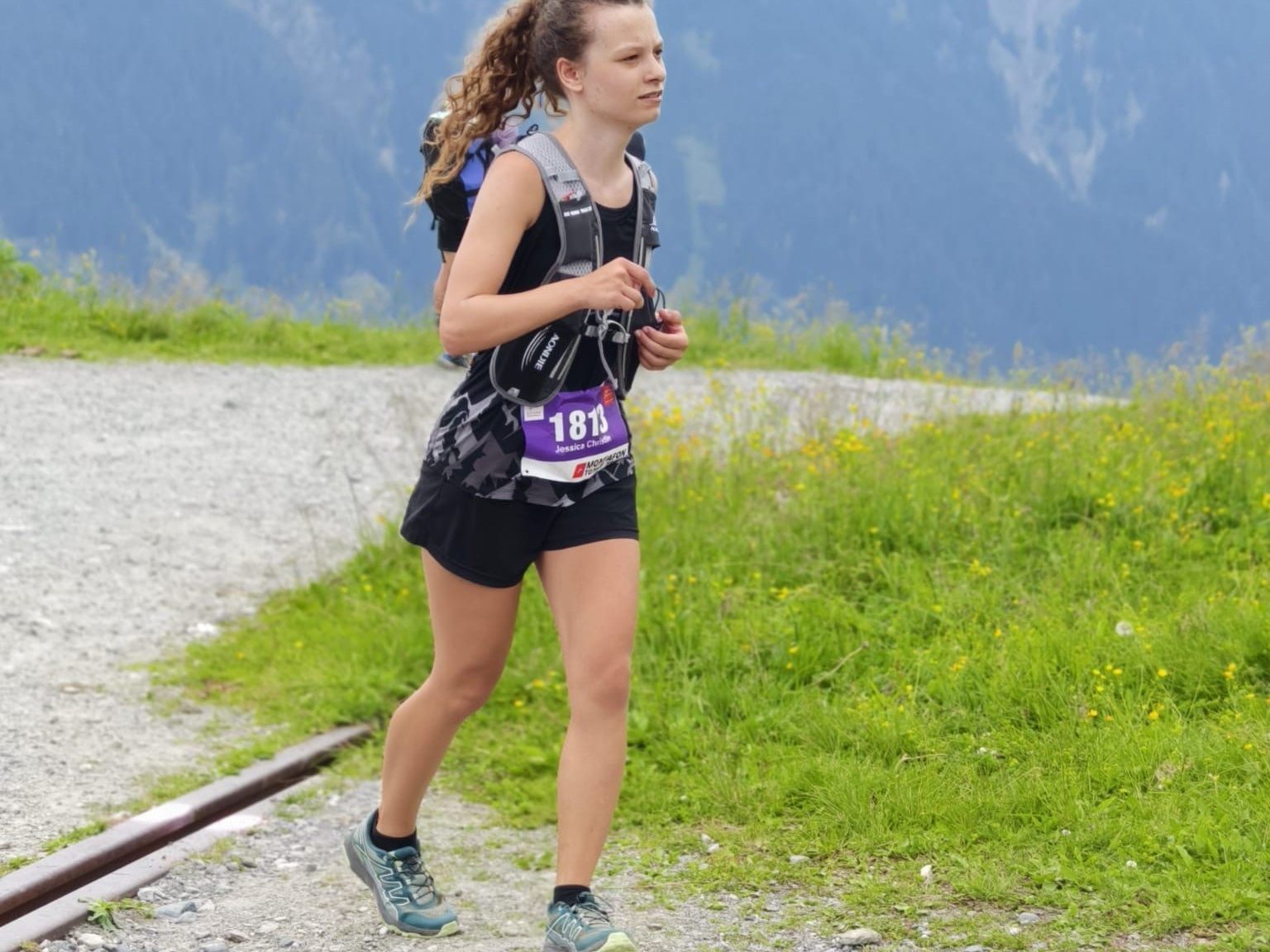 Jessica Siegl auf dem Weg zum Sieg beim Montafon Totale Trail