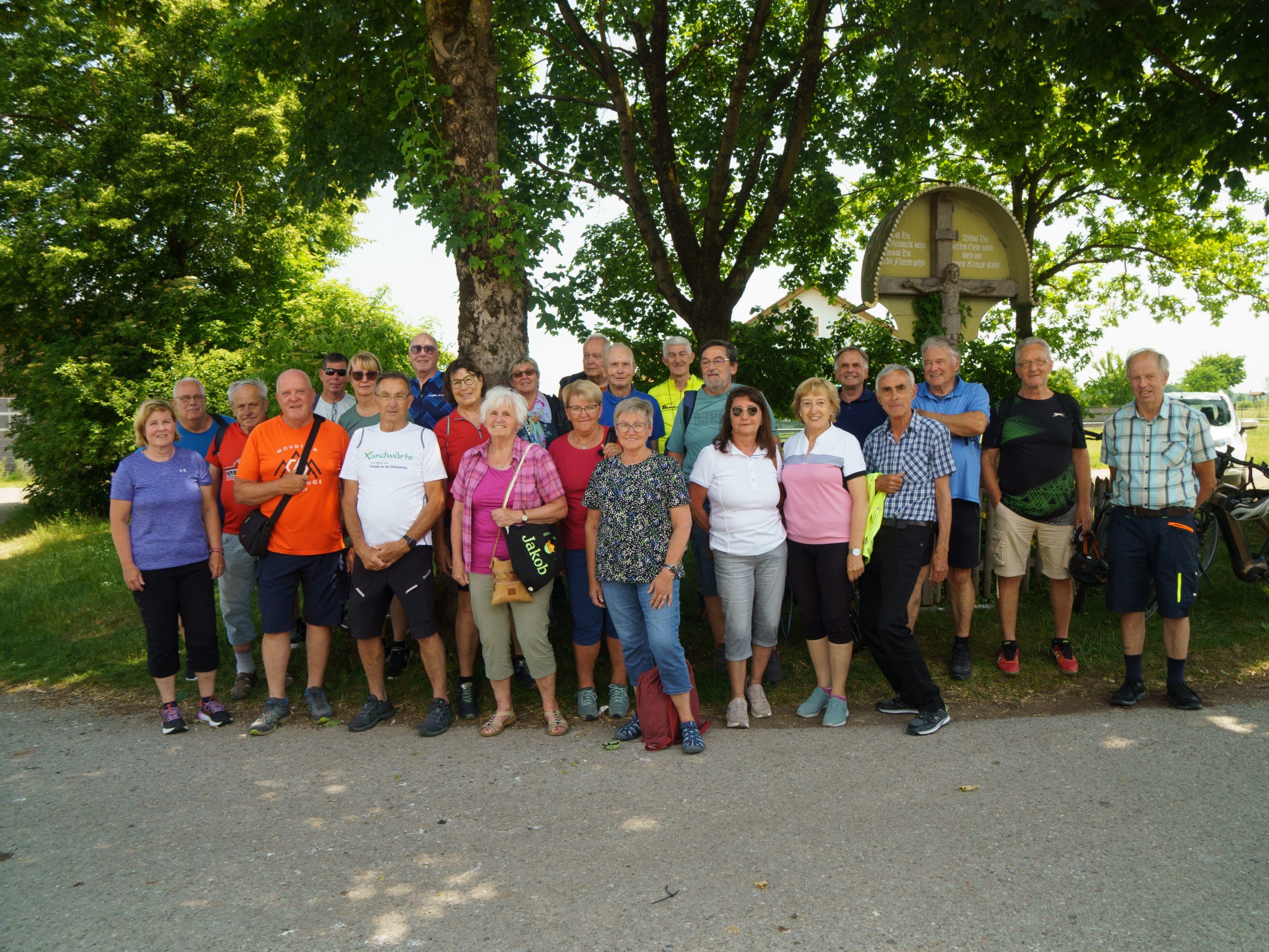 Unsere Radgruppe vor der Fahrt nach Pfaffing