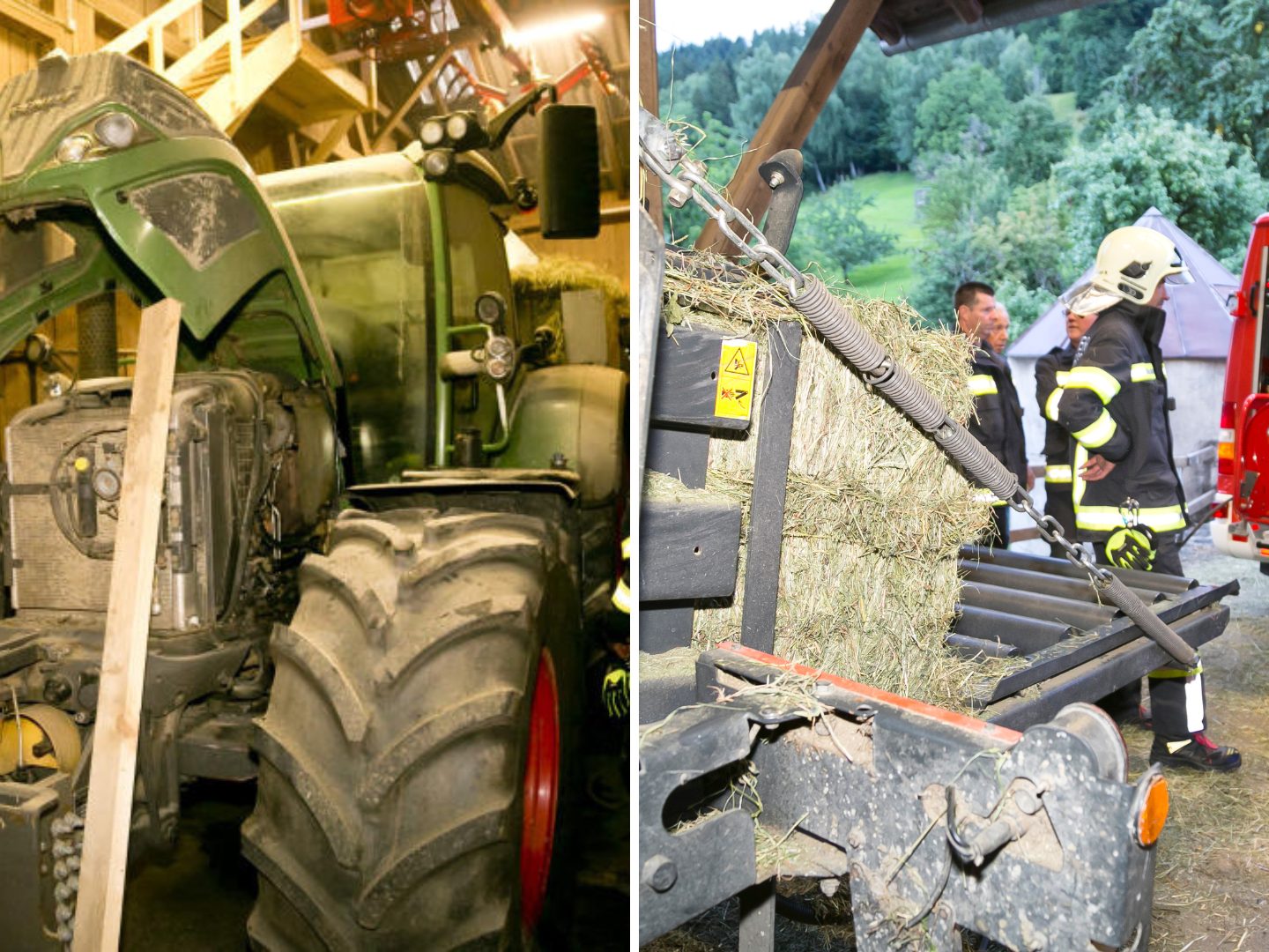 Heulager fast in Flammen: Feuerwehr verhindert Großbrand