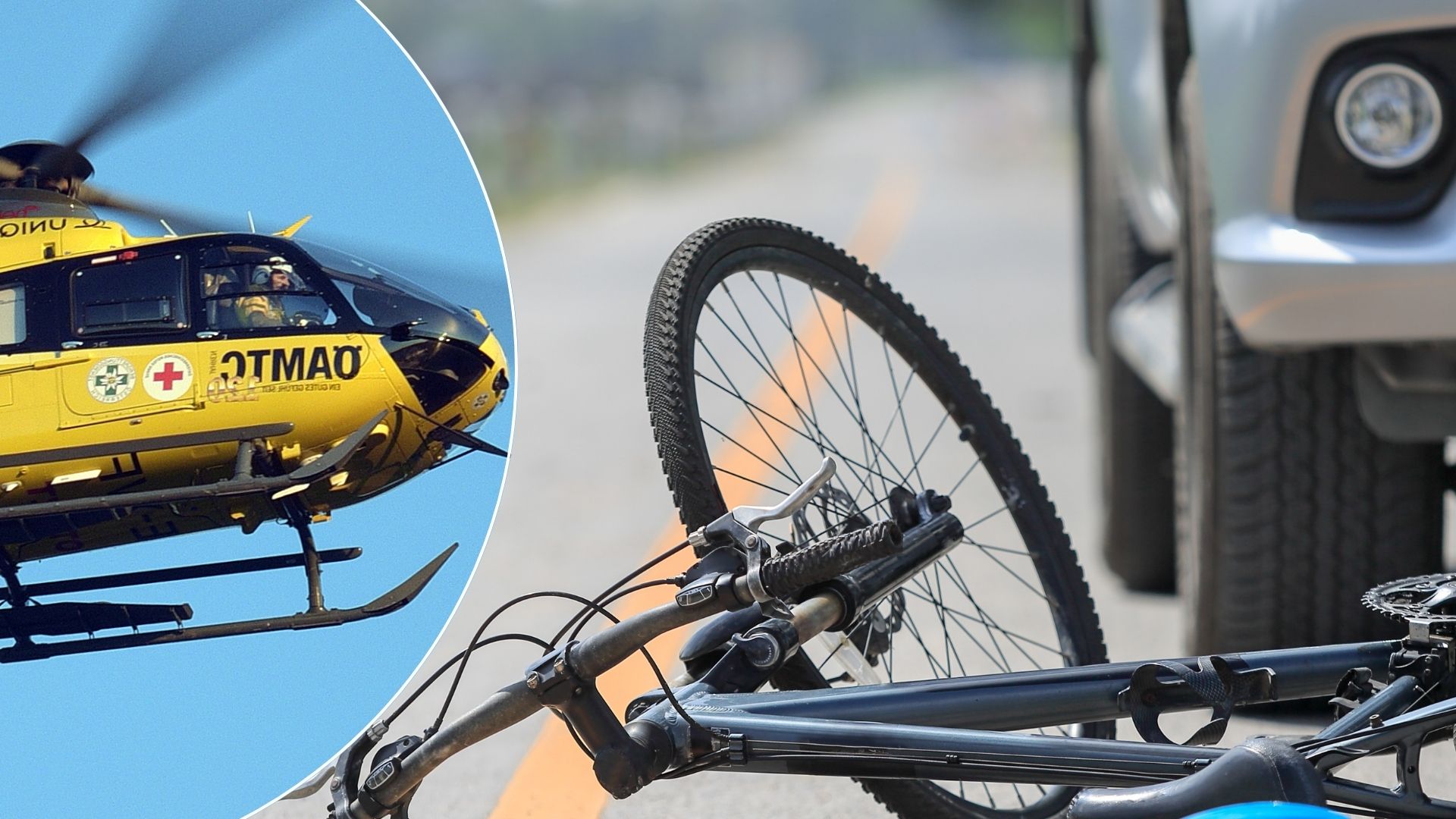 Radfahrer bei Unfall in Langen-Hub verletzt – Notarzthubschrauber im Einsatz