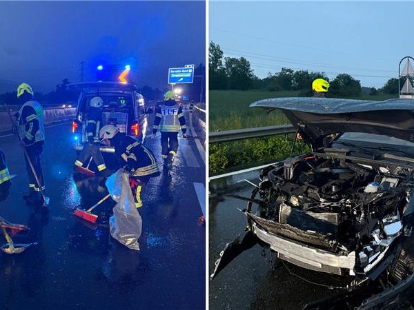 Am Sonntagabend kam es auf der A14 bei Dornbirn Nord zu einem Selbstunfall Am Sonntagabend kam es auf der A14 bei Dornbirn Nord zu einem Selbstunfall