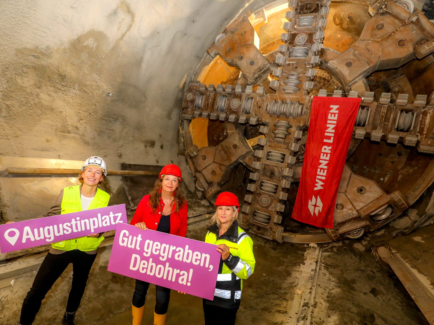"Debohra" hat die erste U2-Tunnelröhre gegraben.