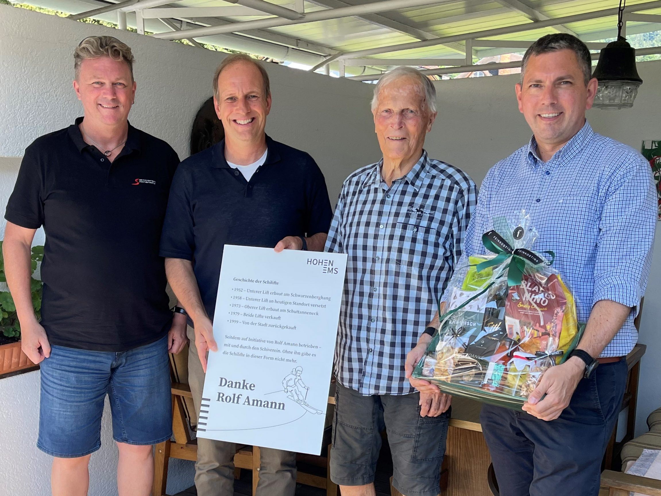 v. l. Michael Gruber, Bgm. Dieter Egger, Rolf Amann, LAbg. Vize-Bgm. Markus Klien v. l. Michael Gruber, Bgm. Dieter Egger, Rolf Amann, LAbg. Vize-Bgm. Markus Klien