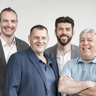 (v.l.): Klaus Zeiner, Bernhard Moser, Florian Siebel und Peter Grübel - alle gehören jetzt zu Symbio.