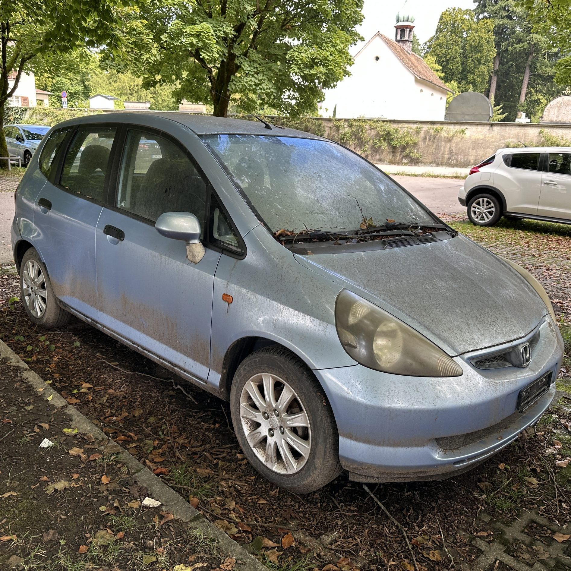 Ein Dauerparker beim Parkplatz Blumenstraße.