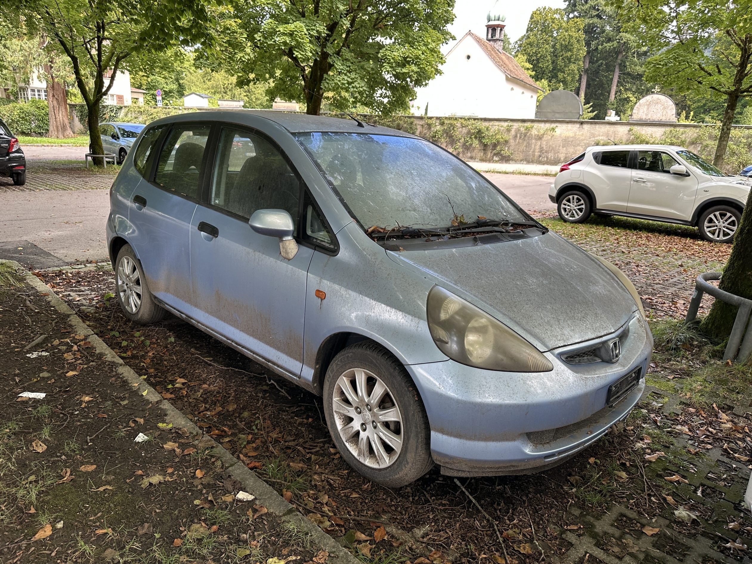 Ein Dauerparker beim Parkplatz Blumenstraße.