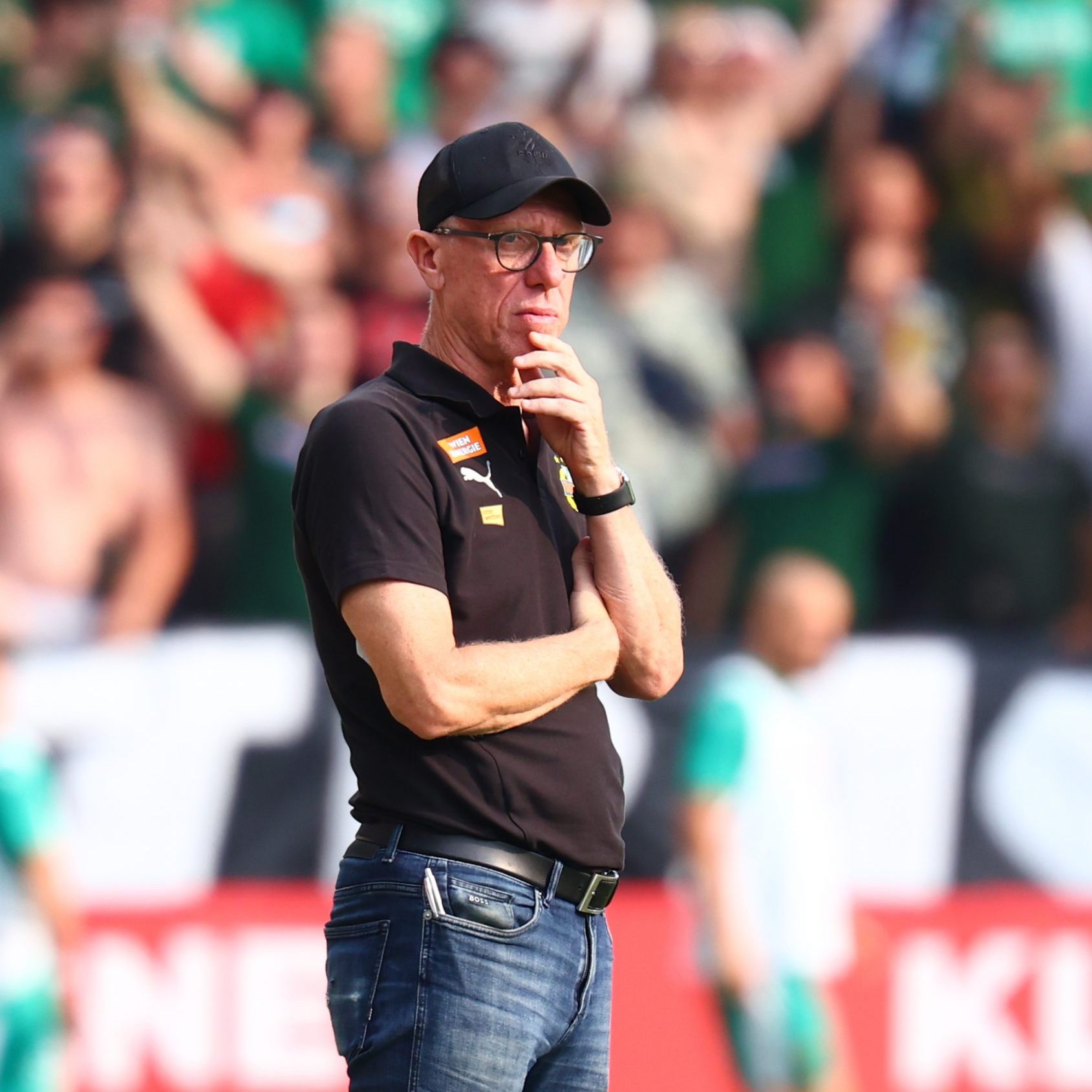 Stöger kritisierte Rapid nach der Niederlage gegen ETO Györ.