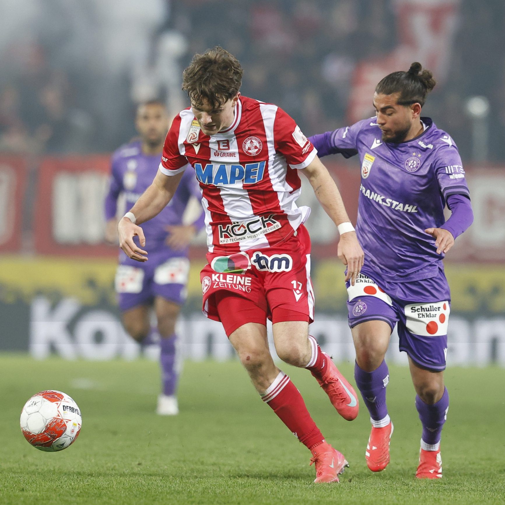 Das letzte Duell zwischen GAK und Wiener Austria war am 1. März.