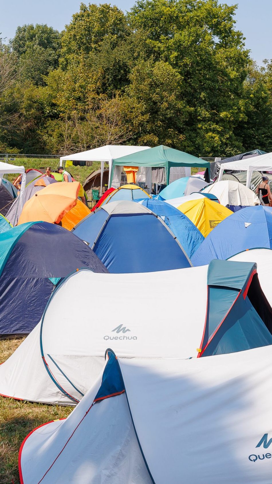 Startschuss für das "Early Camping" am Frequency-Festival in St. Pölten.