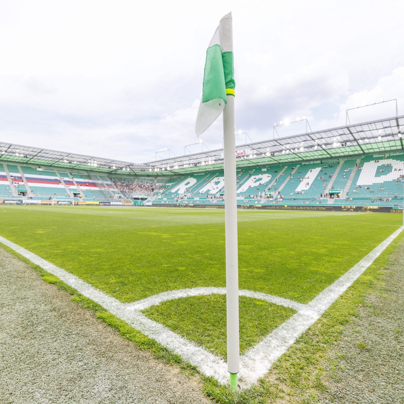 Die Rapid-Heimstätte: Hier war Bajlicz im Juli noch gegen den FK Dečić zu sehen.