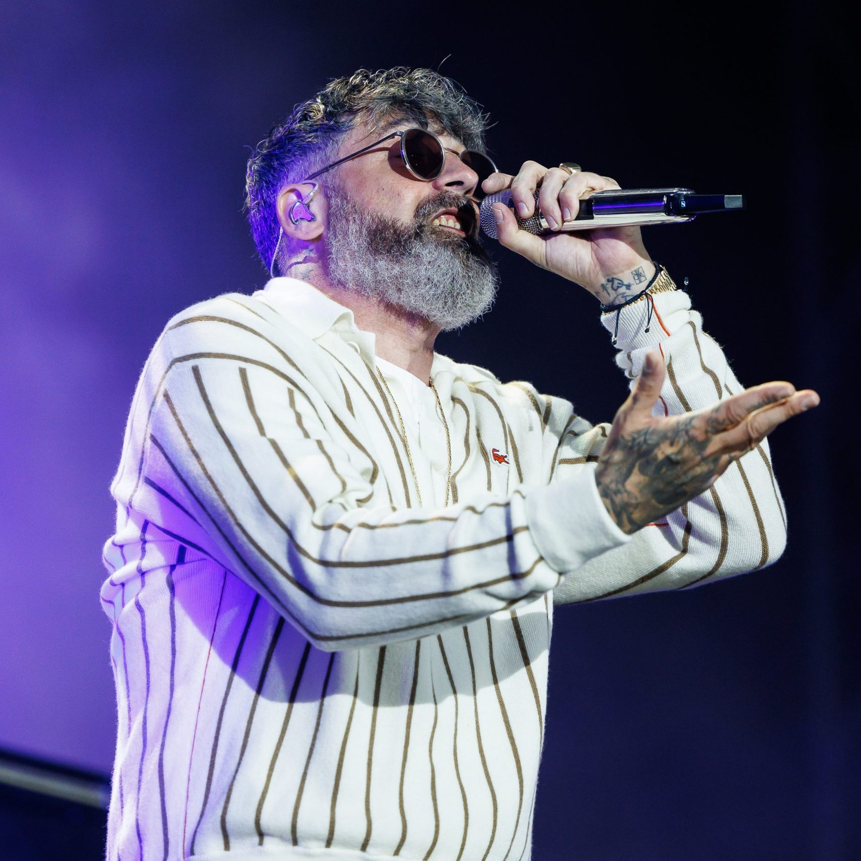 Sido feiert in Chemnitz 25 Jahre Rap-Karriere. Hier zu sehen: Sido am Frequency Festival 2024