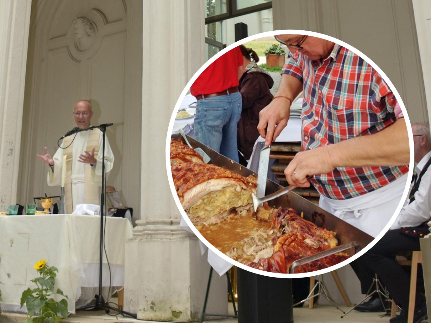 Kirchtag mit Toni Faber & Spanferkelessen Am Himmel.