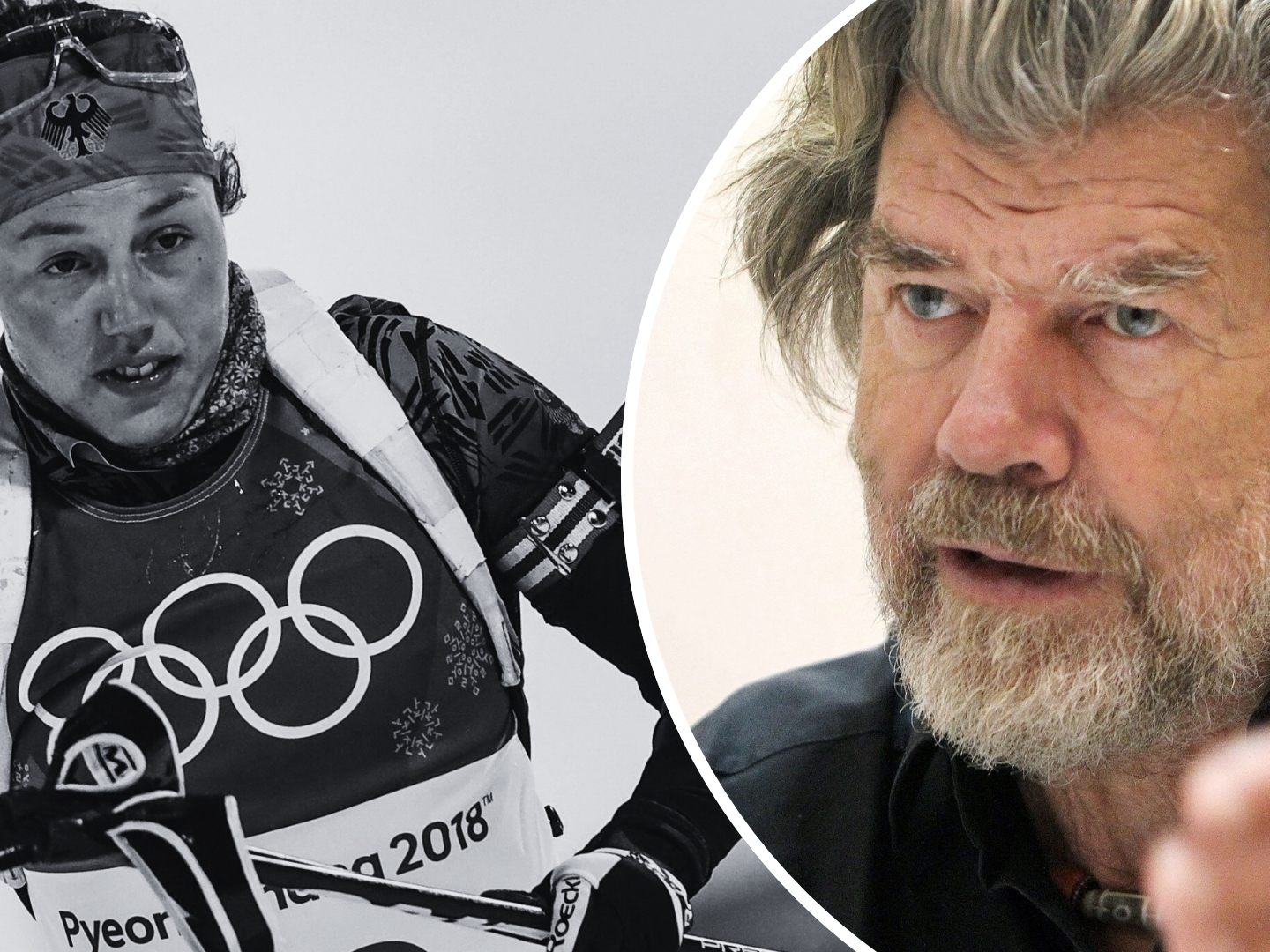 Reinhold Messner (r.) beschäftigt der Tod von Laura Dahlmeier (l.) am Berg.