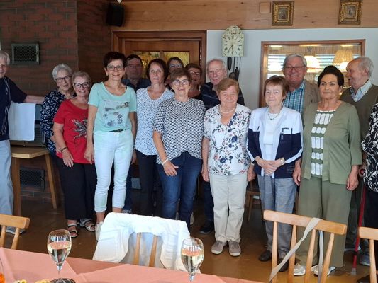 Jubilare und Betreuer der Geburtstagfeier