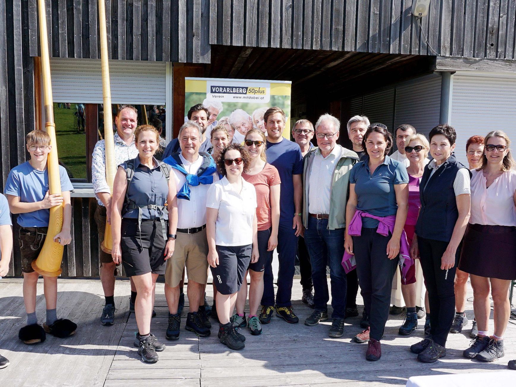 Auch die Ehrengäste freuten sich über den gelungenen 30. Jubiläums-Landeswandertag am Bödele bei Kaiserwetter