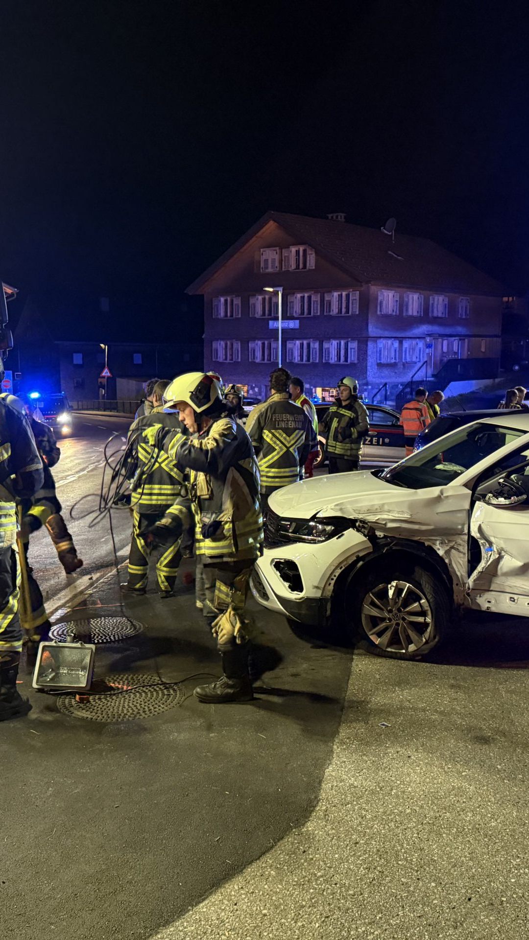 Am Freitagabend kam es zu einem Unfall in Lingenau.