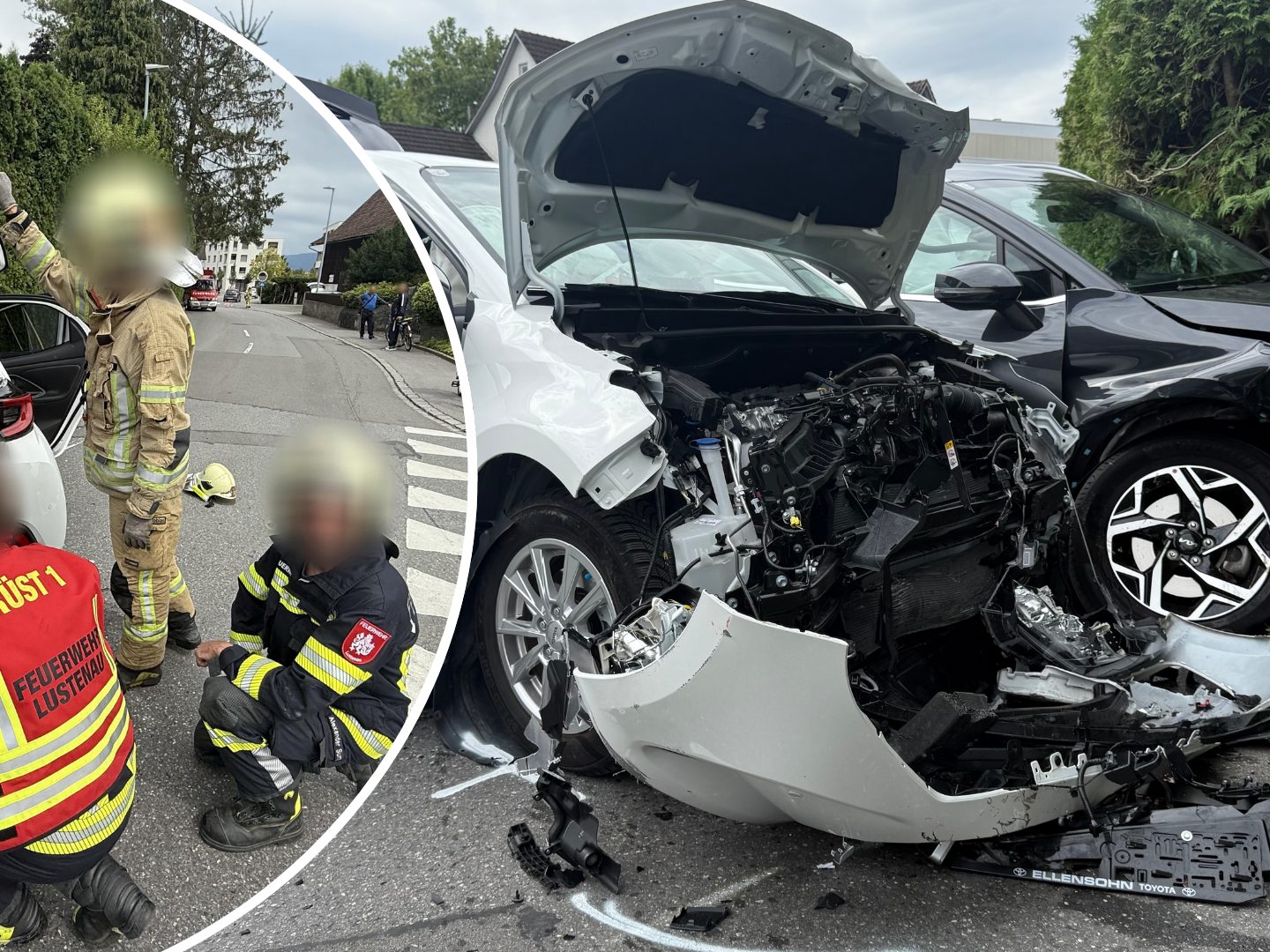 Lustenau: Verkehrsunfall nach Vorrangverletzung Lustenau: Verkehrsunfall nach Vorrangverletzung