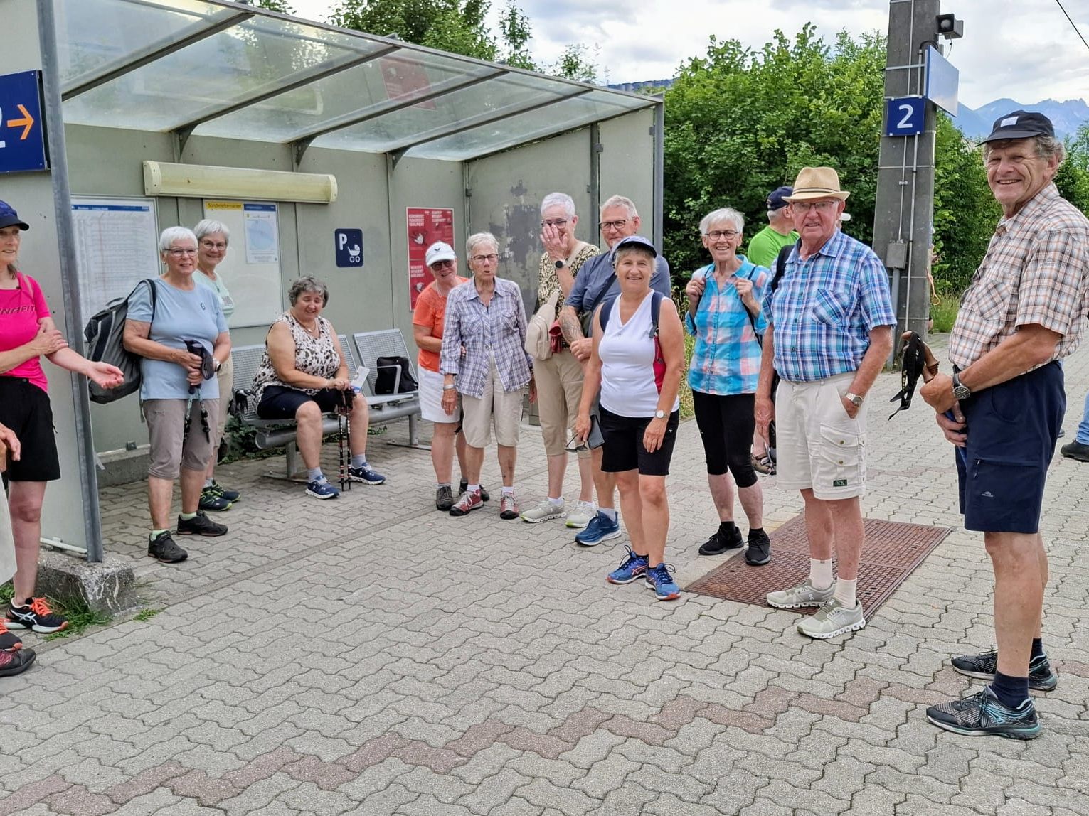 Wanderung der Seniorenrunde Rankweil zum Alpencamping.