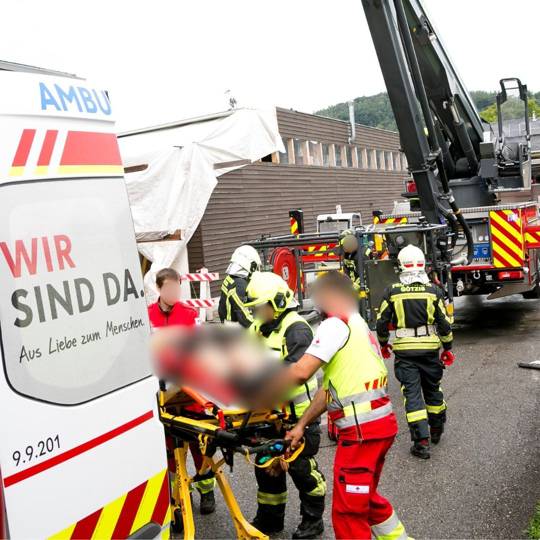 Arbeitsunfall in Klaus.