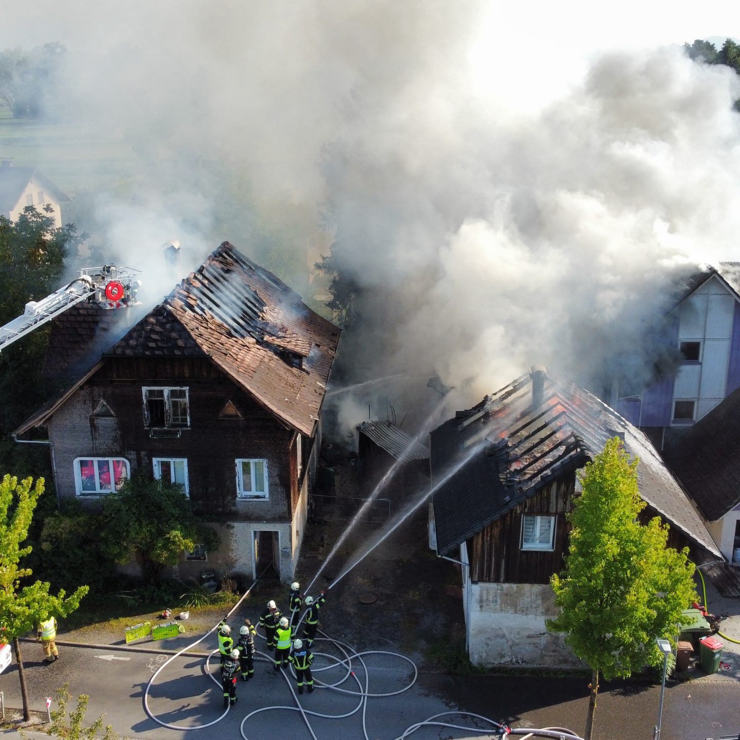 Brand in Lauterach.