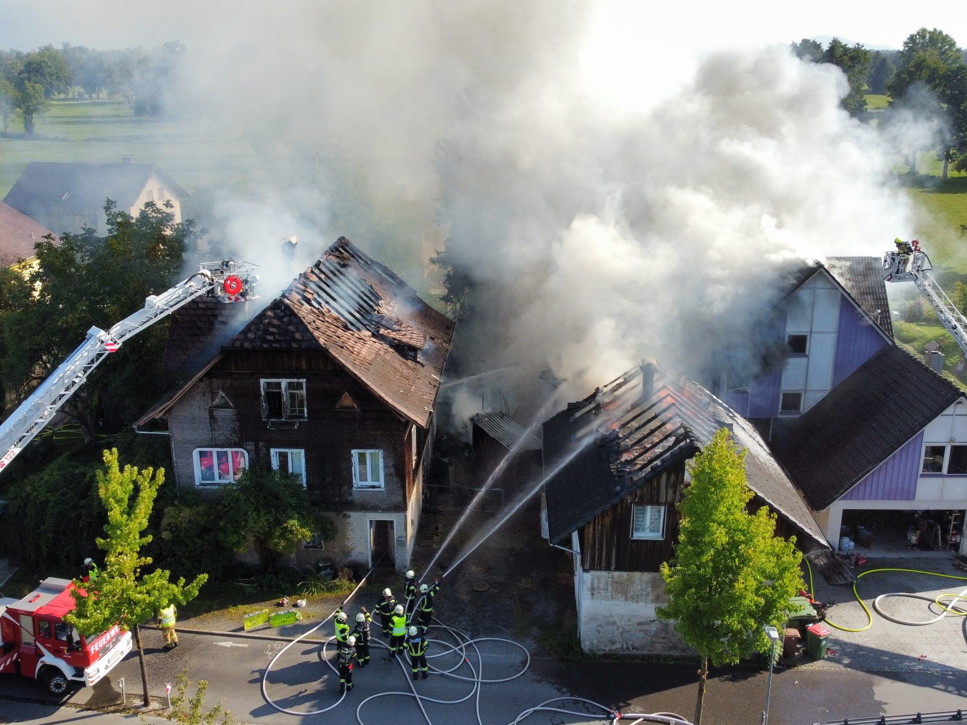 Brand in Lauterach.
