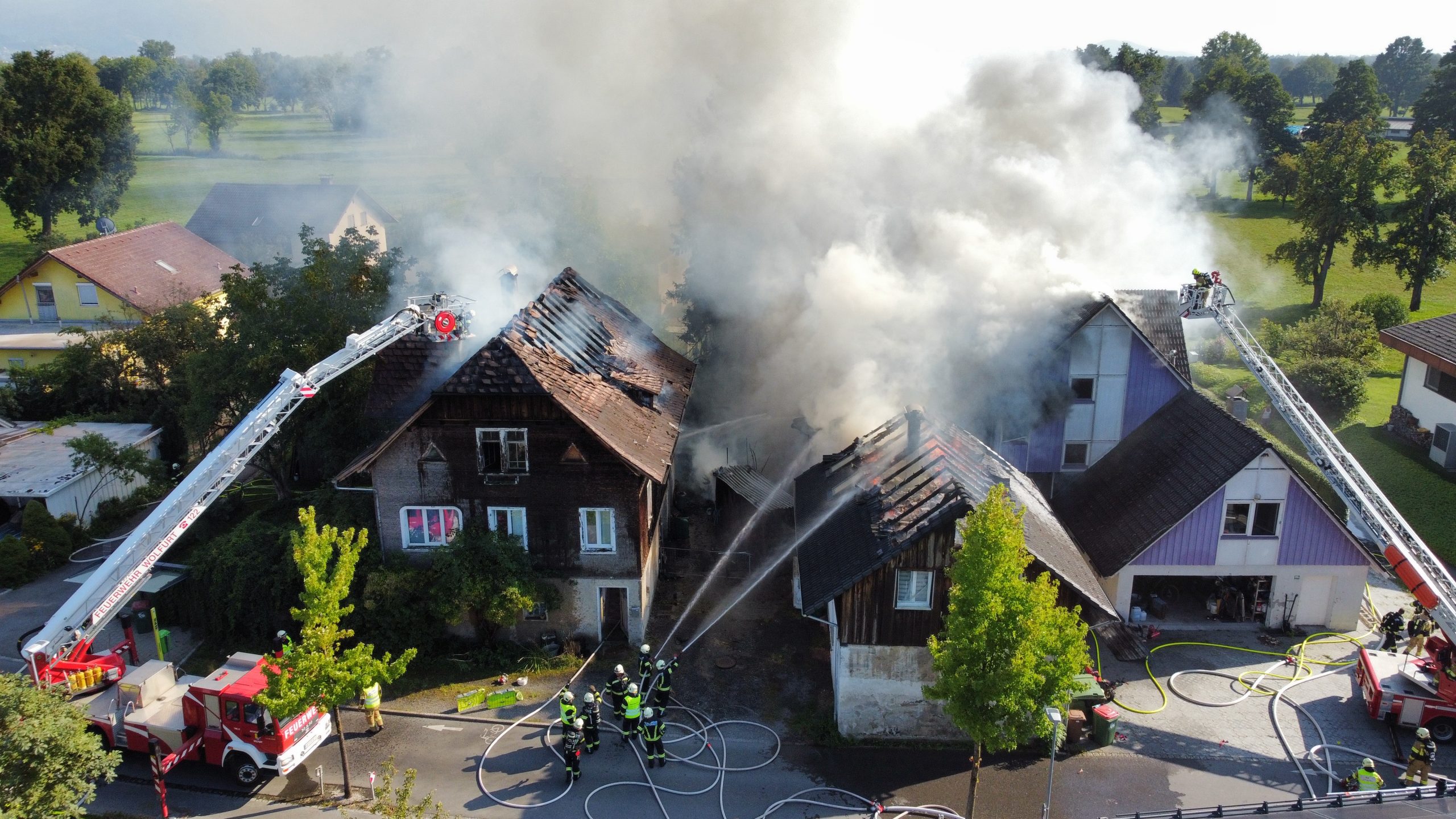 Velik požar v Lauterachu in Sethu povzročil precejšnjo škodo