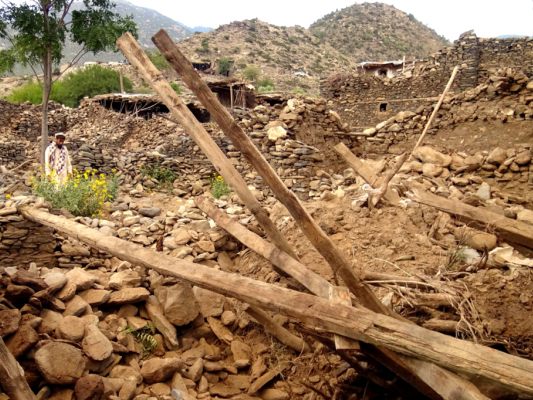 Die Zerstörung in Afghanistan ist groß