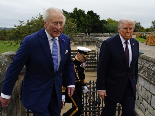 Britischer König Cahles III. und US-Präsident Donald Trump