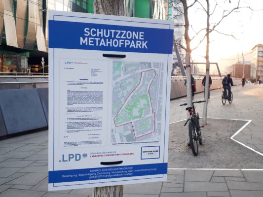 DieSchutzzone im Grazer Metahofpark um halbes Jahr verlängert