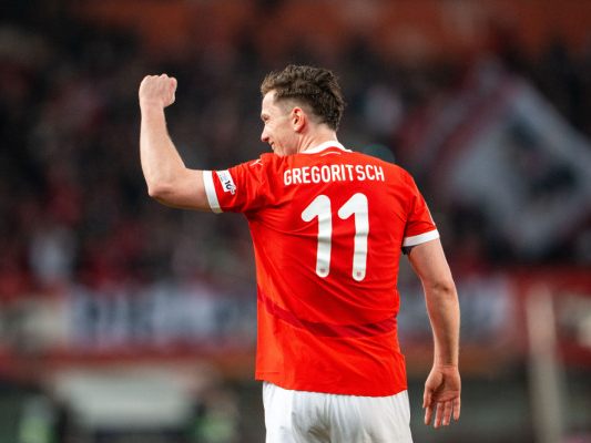 Gregoritsch erzielte in fünf der jüngsten sieben Länderspiele ein Tor Gregoritsch erzielte in fünf der jüngsten sieben Länderspiele ein Tor