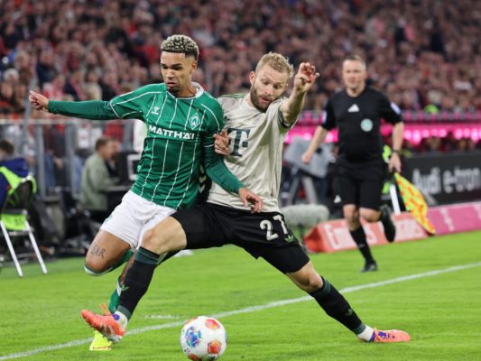 Konrad Laimer spielte für die Bayern als Linksverteidiger Konrad Laimer spielte für die Bayern als Linksverteidiger