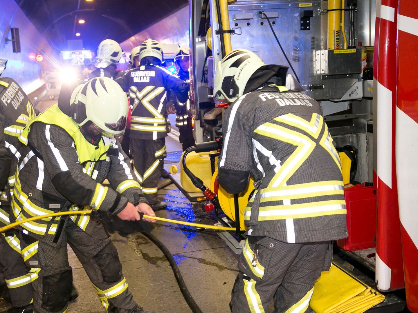 Schwerer Verkehrsunfall im Dalaaser Tunnel.