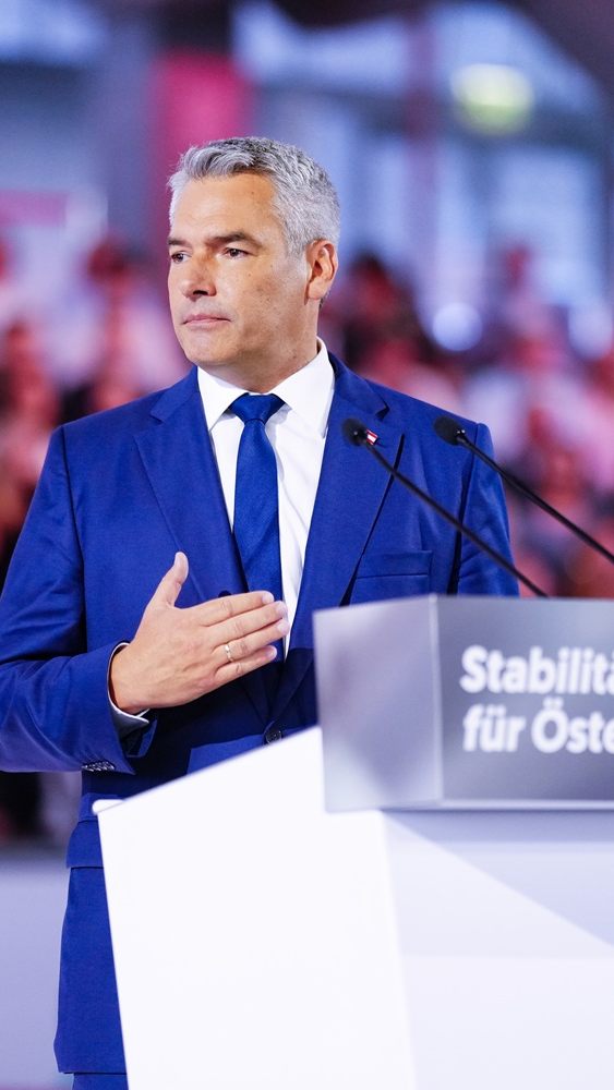 Nehammer vor der Nationalratswahl.